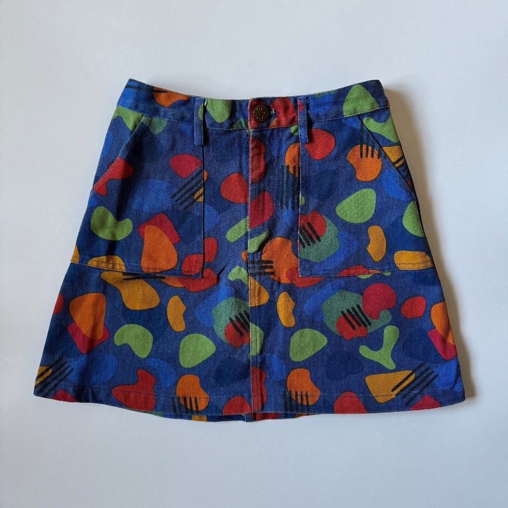 Lucy & Yak colorful denim skirt